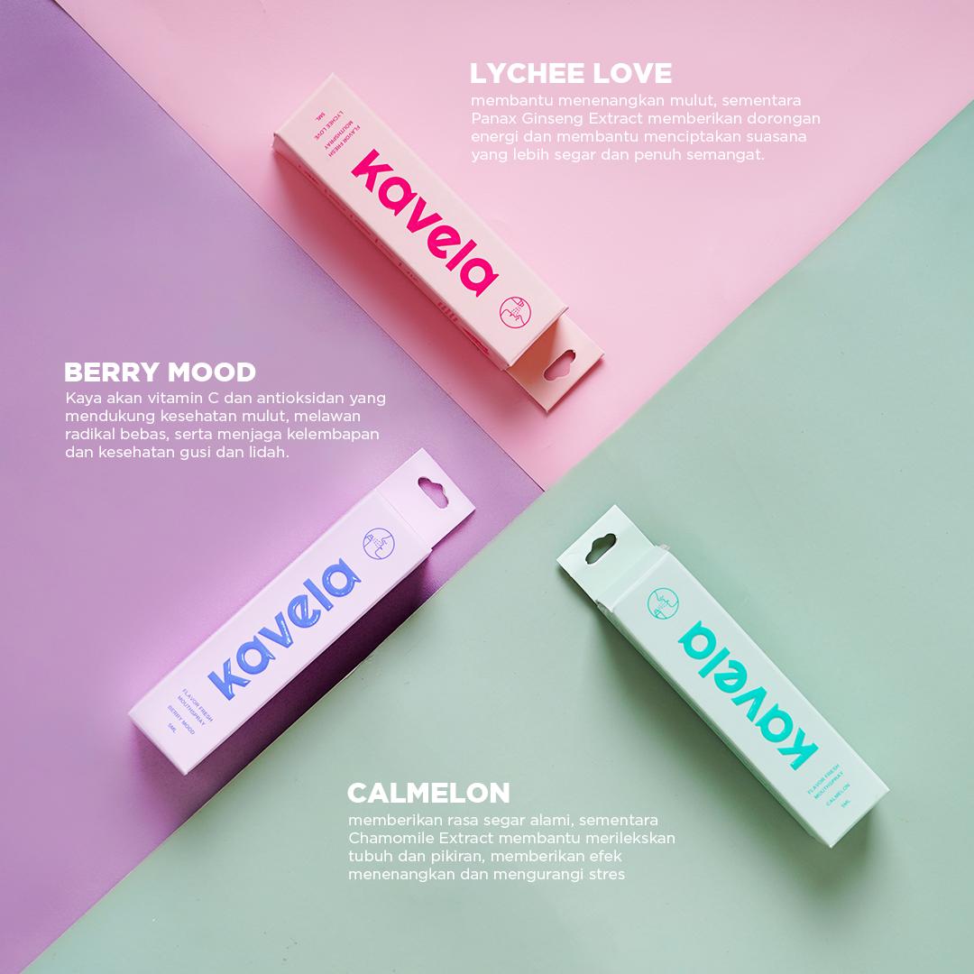 Flavor Fresh Bundle 2 Mouth Spray 5ml : Lychee Love dan Berry Mood