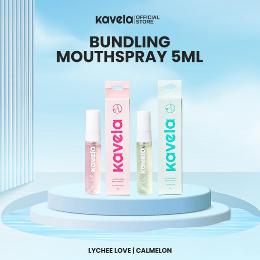 Flavor Fresh Bundle 2 Mouth Spray 5ml :  Lychee Love dan Calmelon