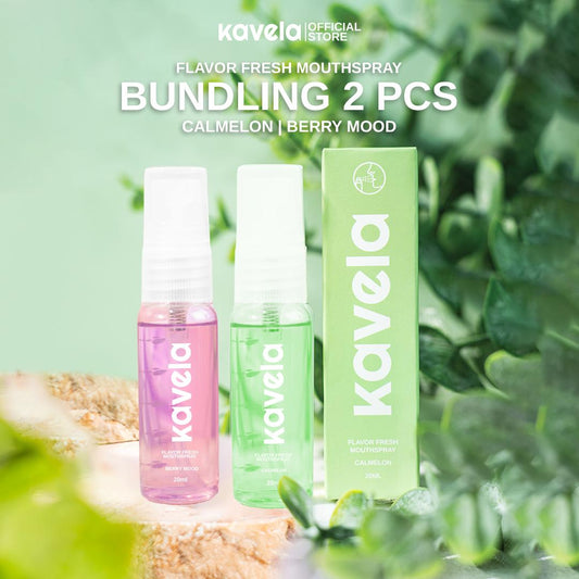 Flavor Fresh Bundle 2 Mouth Spray 20ml :  Berry Mood dan Calmelon